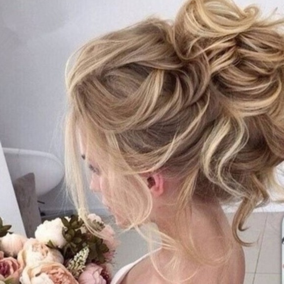 Fashionable Hair Accessories - Messy Bun Xtra Thick Sandy Brn & Blonde H2